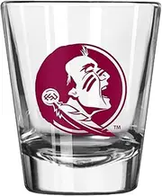 Logo Brands NCAA Florida State Seminoles 2oz Gameday Shot Glass – Sturdy Weighted Base, Chip-Resistant, Dishwasher Safe