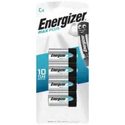 Energizer MAX Plus C Alkaline Batteries 4 Pack