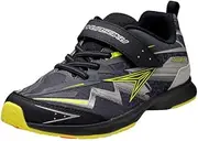 [SYUNSOKU] 瞬足(シュンソク) SJJ 1720 Sneakers, Athletic Shoes, Kids, Boys, Children's Shoes, Lightweight, 6.3-9.8 inches (16-25 cm), 2E, Black White Sole, 24.5 cm 2E