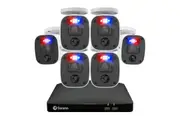 Swann Home 8 Channel 2K DVR 6 x Camera Security System with Mic and 256GB SD Card