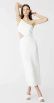 Bardot JENNA ONE SHOULDER DRESS IN ORCHID WHITE size XXL