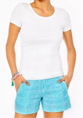 Lilly Pulitzer NWT 4” Lilo Linen Shorts Along The Same Line $78 Size L