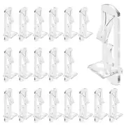 20Pcs Plastic Locking Shelf Pins 5mm Locking Shelf Support Peg Clear Shelf Br...