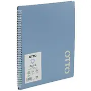 Otto A4 Fixed Display Book 20 Pockets Blue