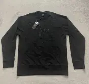 Christopher Kane More Joy Sweatshirt Women's XL Black Casual Crew Neck Pullover