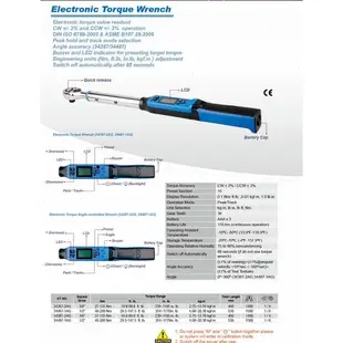 KING TONY 金統立 3/8"電子扭力扳手 KT34367-2AG