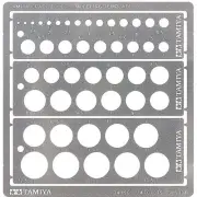Tamiya 74150 Model Craft Tools Modeling Template Round 1-12.5mm
