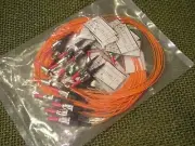 10 Two Meter ST-ST Multi-Mode 50/125 Fiber Optic Cables