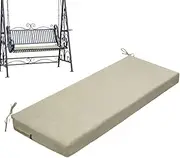 Outdoor Bench Cushion, Patio Bench Cushion - Patio Furniture Swing Seat Slip Swing Pad, Fade Resistant Sofa Cushion, Reclining Replacement for Sofa