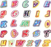 jojofuny Letter Iron on Patches Lightweight Compact Alphabet Patches for Clothing Backpacks and
