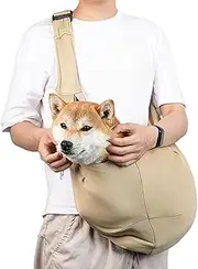 Dog Sling,Breathable Small Dog Carrier - Adjustable Shoulder and Chest Straps, Lightweight Pet Supplies for Travel Hiking Daily Walk Vet Visit