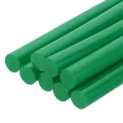 8 Pcs Mini Hot Glue Sticks, 0.28" Dia x 7.87" Long EVA Sticks, Dark Green