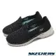 Skechers 休閒鞋 Go Walk 6-Vivid Motion 女鞋 黑 藍 懶人鞋 健走鞋 套入式 124553BKAQ