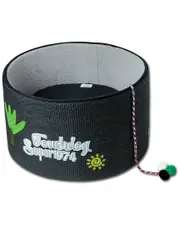 Touchcat Claw-Ver Nest Rounded Scratching Cat Bed with Teaser Toy