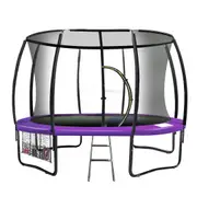 Kahuna 14ft Trampoline Free Safety Net Spring Pad Cover Mat Purple