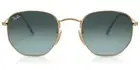 Ray-Ban RB3548N Hexagonal Metal Flat Lenses 91233M 48 Unisex Sunglasses
