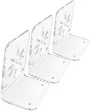 Small Wall Mount Bracket for Camera 3 Pack Acrylic Floating Shelf for Security Router Speaker