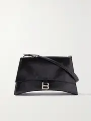 [Balenciaga] Balenciaga - Crush Medium Crinkled-leather Shoulder Bag - Black - One size One size Black