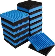 Ivation Acoustic Foam, Studio Acoustic Sound Proof Panels for Walls (24 Tiles)