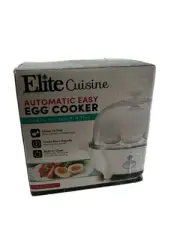 Elite Cuisine Automatic Easy Egg Cooker EGC-007 – Cooks 7 Eggs, New in Box
