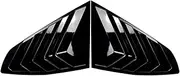 Compatible For BMW 4 Series Gran Coupe G26 2020 + Triangle Louver Shark Gill Shaped Rear Window Decorative Window Vent 2021 2022 2023 2024(Glossy black)
