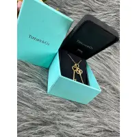 在飛比找蝦皮購物優惠-TIFFANY 蒂芬妮 750 黃K金 愛心 皇冠 KEY 