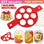 2xSilicone Mould Pancake Maker Omelette Mold Non Stick Cooking Egg Flip Ring Pan