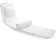 AEROiVi Full Body Bath Pillow with Lumbar Pillow Bathtub Cushion with 14 Suction Cups 3D Air Mesh Fit Any Tub Luxury Bathroom Accessories