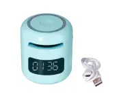 Jm01 Bt Clock Speaker Multifunctional Adjustable Portable Bt Clock Speaker Radio With Led Screenblue