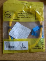 1M (3.28ft) FCLCLCS01M LC TO LC FIBER OPTIC PATCH CABLE 9/125 SINGLE MODE LOT 10