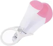 QUMIIRITY Nail Care Kit Portable Nail Clippers Tweezers and Scissors for Newborns Boy Girl and Safe Grooming Set with Magnifier Pink