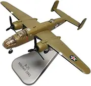 Replica Pre-Build Aircraf 1/144 for Die-Cast Metal WWII B25 Mitchell Bomber Alloy Model Airplane Toys Souvenir Collection (with Stand) Display Gift Collection Gift Display