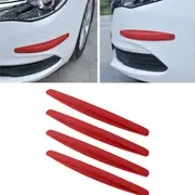 4 Pack Universal Car Bumper Protector Rubber Strip Anti-Collision Strips Sticker
