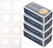 SHOWERORO 4 Boxes Transparent Coin Holder Clips Professional Coin Organizers for Collectors Includes Each