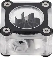 Water Cooling Flowing Meter Indicator Transparent PMMA G1/4 Female Threaded Water Cooling System Replacement for PC Computer Accessories (Black)