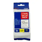 Brother TZE-231 (12mm Labelling Tape) - Twin Pack
