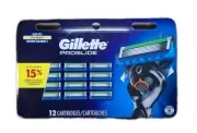Gillette Proglide Razor Blades, 12 Cartridges, Factory Sealed, Fits Fusion Power