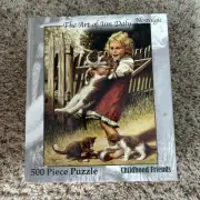 Childhood friends 500 Piece Puzzle The Art Of Jim Daly Nostalgic-New-Made In USA