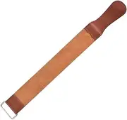 Straight Razor Strop Dual Sided Sharpening Strap for Shaver with Hanging Eyelet for Home Shop Use Tension Handles for Professional