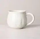 TARGET HEARTH & HAND Cream Embossed MAGNOLIA CHRISTMAS TREE MUG