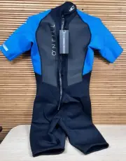 O'NEILL Reactor-2 2mm Back Zip Blk/Ocean S/S Spring Wetsuit (5041-EJ7)