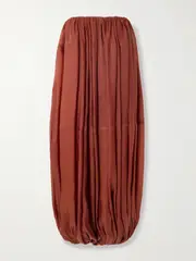 [Ferragamo] Ferragamo - Strapless Jersey Gown - Red - small small Red