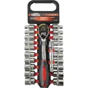 Ironton 1/2in.-Drive Socket Set, 22-Pc., SAE/Metric