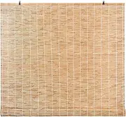 Bamboo Roll Up Window Blind,Patio Blinds,Outdoor Shades/Waterproof/Breathable,InternalExternal Installation, for Indoor/Outdoor/Patio/Balcony/Patio/Decoration (Color : A, Size : W90xH120cm/36x47in)