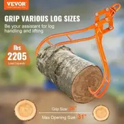 Timber Claw Hook, 28 inch 4 Claw Log Grapple for Logging Tongs, Swivel Steel Log Lifting Tongs, Eagle Claws Design with 2205 lbs/1000 kg Loading Capacity for Tractors, ATVs, Trucks, Forklifts