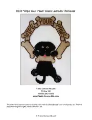 Wipe Your Paws-Black Labrador Retriever-Plastic Canvas Pattern or Kit