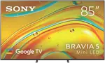 "Sony 85"" BRAVIA 5 4K HDR Mini LED Full Array Google TV"