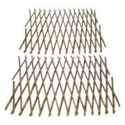 2 Pcs Wooden Hedge Outdoor Wall Lattice Fence Garden Plant Support