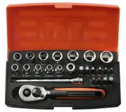 Bahco SBSL25 - Mini Socket Set 1/4" 25 Piece
