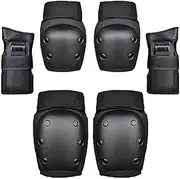 Kids Knee Pads Elbow Pads Wrist Guards 6 in 1 Protective Gear Set for Inline Roller Skating Skateboarding Scooter BMX etc.